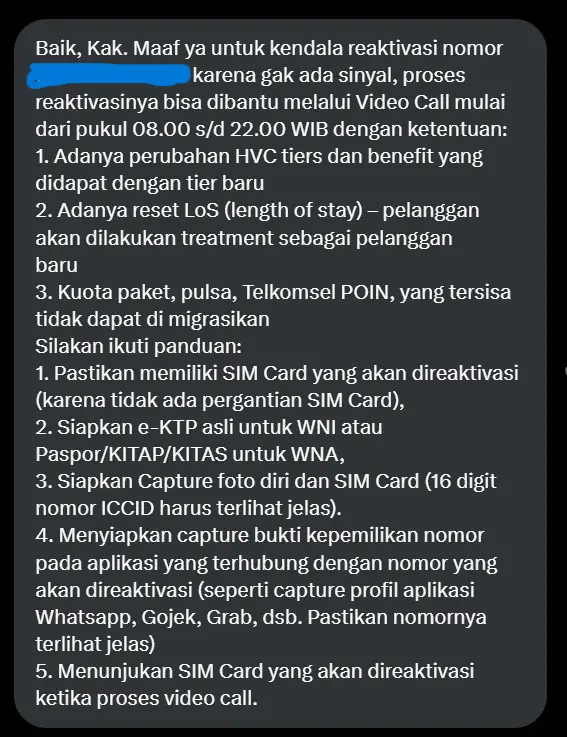 Solusi untuk aktivasi ulang