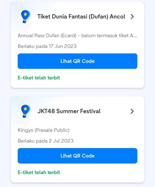 Pengeluaran Tiket.com Juni 2023